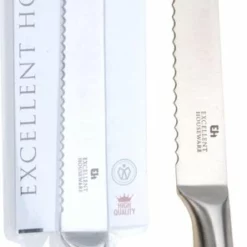 Merkloos Broodmes/kartelmes RVS 33 Cm - Broodmessen/bakkersmessen/kartelmessen - Keukenmessen