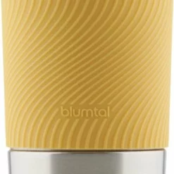 Blumtal Thermosbeker Classic - Lekvrij, BPA-Vrij En Vaatwasserbestendig - Hoge Kwaliteit Thermosfles Met Quick-Press Sluiting - Travel Mug 500 Ml - Spicy Mustard - Geel