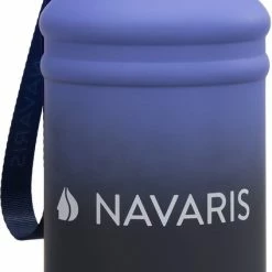 Navaris Fitness Drinkfles 1,3 Liter - Lichte Waterfles Van Roestvrij Staal Blauw - Grote Blauwe Waterfles RVS Voor Sport, Fitness, Yoga En Kamperen -Maxwell & Williams winkel 424x840 1