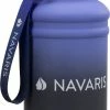 Navaris Fitness Drinkfles 1,3 Liter - Lichte Waterfles Van Roestvrij Staal Blauw - Grote Blauwe Waterfles RVS Voor Sport, Fitness, Yoga En Kamperen -Maxwell & Williams winkel 455x840 1