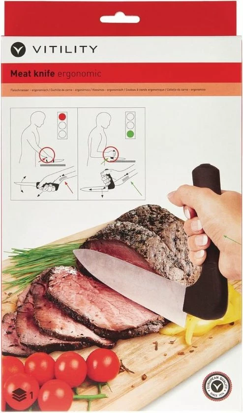 Vitility Vleesmes - Ergonomisch 10 Vitility Vleesmes - Ergonomisch - Afbeelding 8