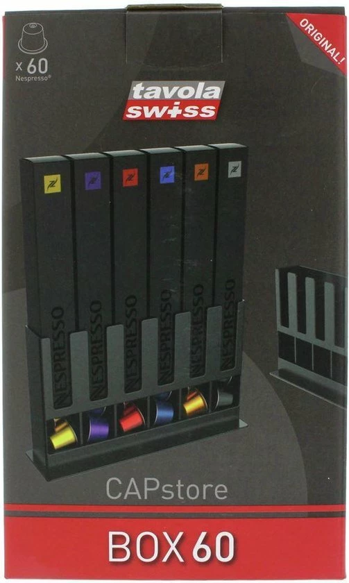 Tavola Swiss CAPstore Box Capsule Houder Nespresso A60 4 Tavola Swiss CAPstore Box Capsule Houder Nespresso A60 - Afbeelding 2