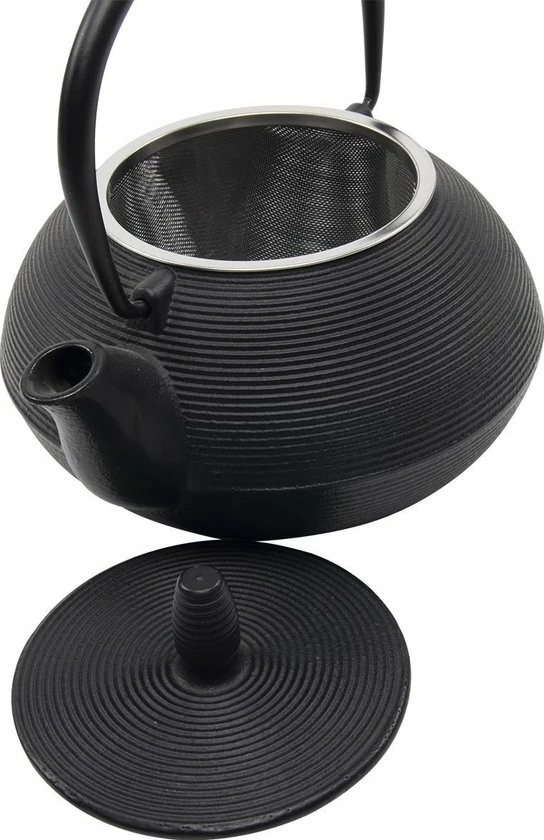 Sakura Tea Imperial Kitchen Theepot Gietijzer 0.8L Streep 7 Sakura Tea Imperial Kitchen Theepot Gietijzer 0.8L Streep - Afbeelding 5