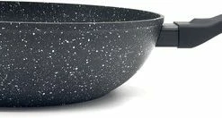Blackstone Sterk Home - Wokpan 28cm In Steen-look, Gegoten Aluminium, Anti-Aanbaklaag, Geschikt Voor Alle Warmtebronnen, Ook Inductie -Maxwell & Williams winkel 550x132