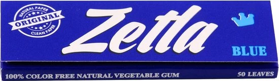 Zetla Vloeipapier | Vloei | Small | Blauw 50 Pakjes / 50 Vloei 6 Zetla Vloeipapier | Vloei | Small | Blauw 50 Pakjes / 50 Vloei - Afbeelding 4