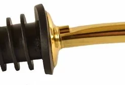 Merkloos Luxe Schenktuit, Fles, Wijn, Schenker, Cocktail, Goud, Olijfolie, Bar Butler, Whiskey, Schenkdop, Keuken, Diner