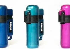 Prof Metal Stormaansteker - Storm Aansteker - Windbestendig - Gas Aansteker - Gasbrander - Gasaansteker - Vuurwerk Aansteker