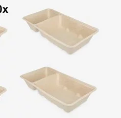 Thema Party 50x Frietbakje A7 Met Sausvak + 50x Snackvork - Friet Patat Frites Saus Friet Bakje Snack Next Generation Carnaval Festival Thema Feest