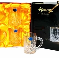 Hakal Luxe Glazen Gouden Rand Met Oortje - Set Van 6 -Maxwell & Williams winkel 550x240