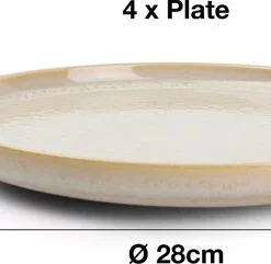 Salt&Pepper Tabo Beige - Serviesset - 4 Persoons - 12 Delig - Crème/Beige -Maxwell & Williams winkel 550x241 2