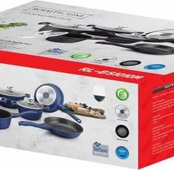 Royalty Line 10-delige Pannenset-- RVS - Gietijzer- Roze -Maxwell & Williams winkel 550x242