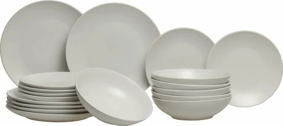 Studio Tavola Serviesset Just White 18-Delig 4 Studio Tavola Serviesset Just White 18-Delig - Afbeelding 2