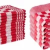 Merkloos Theedoeken En Keukendoeken Set - 6 Theedoeken - 6 Keukenhanddoeken - Rood -Maxwell & Williams winkel 550x269