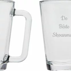 UNIGLASS Gegraveerde Theeglas 26cl De Bêste Skoanheit- De Bêste Skoanmem