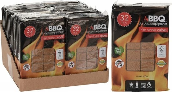 BBQ Collection Aanmaakblokjes Voor Openhaard & BBQ - 32 Stuks 5 BBQ Collection Aanmaakblokjes Voor Openhaard & BBQ - 32 Stuks - Afbeelding 3