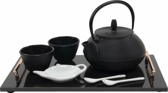 Sakura Tea Imperial Kitchen Theepot Gietijzer 0.8L Streep 9 Sakura Tea Imperial Kitchen Theepot Gietijzer 0.8L Streep - Afbeelding 7