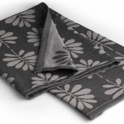 Aaaaa Luxe Theedoeken - 6 Stuks - Patroon Blad - Antraciet - 60x65cm -Maxwell & Williams winkel 550x313