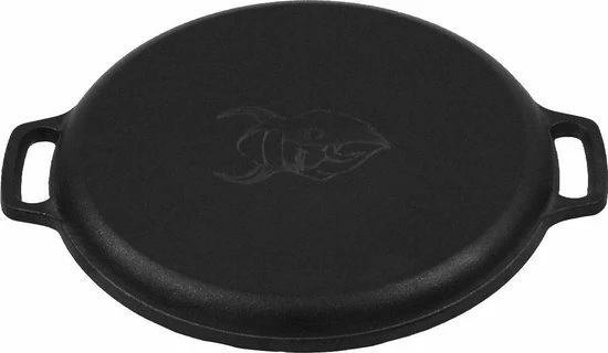 Valhal Outdoor Skillet / Plancha / Koekenpan - Gietijzer - Diameter 35cm, Twee Handvatten, VH35F 14 Valhal Outdoor Skillet / Plancha / Koekenpan - Gietijzer - Diameter 35cm, Twee Handvatten, VH35F - Afbeelding 12