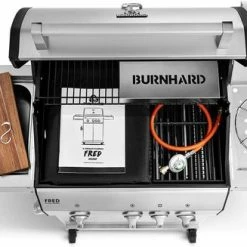 Burnhard Gas BBQ FRED Deluxe - 3 Branders - Keramische Infraroodbrander & Afdekhoes - Deluxe 43 Burnhard Gas BBQ FRED Deluxe - 3 Branders - Keramische Infraroodbrander & Afdekhoes - Deluxe -Maxwell & Williams winkel 550x327 3