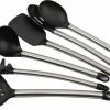 Merkloos Set Keukengerei - Schuimspaan - Serveerlepel - Soeplepel - Spagettilepel - Spatel - Zeeflepel