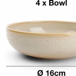 Salt&Pepper Tabo Beige - Serviesset - 4 Persoons - 12 Delig - Crème/Beige -Maxwell & Williams winkel 550x343