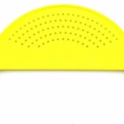 Merkloos Afgiethulp – Afgietdeksel Met Handvaten – Makkelijk Afgieten - Afgietdeksel - Geel