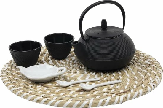 Sakura Tea Imperial Kitchen Theepot Gietijzer 0.8L Streep 10 Sakura Tea Imperial Kitchen Theepot Gietijzer 0.8L Streep - Afbeelding 8