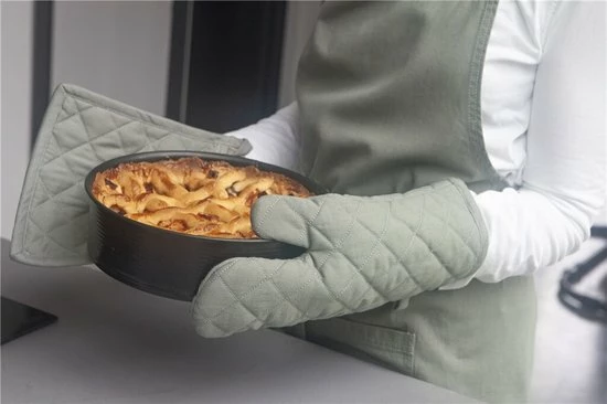 Walra Ovenwant Cook With A Smile - 16x32 - 100% Katoen - Legergroen 5 Walra Ovenwant Cook With A Smile - 16x32 - 100% Katoen - Legergroen - Afbeelding 3