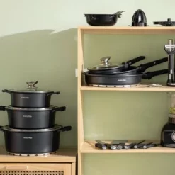 Swiss Pro+ - SWP41D22 - Pannenset 41 Delig - Foodprocessor - Messenblok 8 Delig - Kookgerei Set Met Houder 7 Delig - Starters Pakket - 2022 Serie - Limited Edition -uitzet -Maxwell & Williams winkel 550x366 27