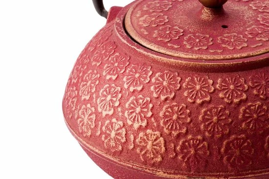 Bredemeijer - Giftset Shanghai 0,6L Roze/goud Met Twee Kopjes 5 Bredemeijer - Giftset Shanghai 0,6L Roze/goud Met Twee Kopjes - Afbeelding 3