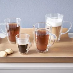 Bredemeijer - Dubbelwandig Glas Cappuccino/latte M. 400ml (set Van Twee Stuks) -Maxwell & Williams winkel 550x366 77