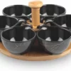 Hakal Hapjes Tapas Draaiplateau Hout Met Melamine Schaaltjes - Serveerplank Borrelplank -Maxwell & Williams winkel 550x381