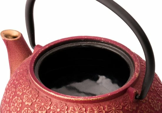 Bredemeijer - Giftset Shanghai 0,6L Roze/goud Met Twee Kopjes 4 Bredemeijer - Giftset Shanghai 0,6L Roze/goud Met Twee Kopjes - Afbeelding 2