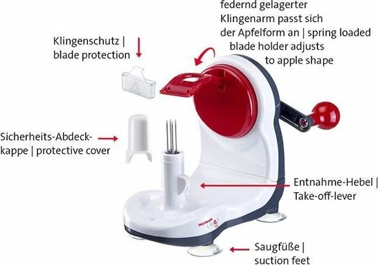 Westmark Appelschiller 24,5x11x17,5cm 5 Westmark Appelschiller 24,5x11x17,5cm - Afbeelding 3