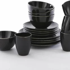 Mica Decorations Tabo Serviesset 4 Persoons - Zwart -Maxwell & Williams winkel 550x391