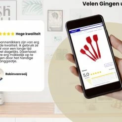 Rilimo Pannenlikker Voor Te Bakken - Hittebestendig Siliconen Spatel - Bakspullen Vaatwasserbestendig - Rood 16 Rilimo Pannenlikker Voor Te Bakken - Hittebestendig Siliconen Spatel - Bakspullen Vaatwasserbestendig - Rood -Maxwell & Williams winkel 550x395