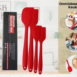 Rilimo Pannenlikker Voor Te Bakken - Hittebestendig Siliconen Spatel - Bakspullen Vaatwasserbestendig - Rood 12 Rilimo Pannenlikker Voor Te Bakken - Hittebestendig Siliconen Spatel - Bakspullen Vaatwasserbestendig - Rood -Maxwell & Williams winkel 550x400 9