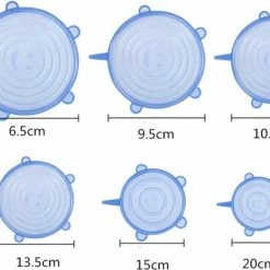 Greenz Products 18 Siliconen Deksel Stretche Afsluitdeksels Voor Vershoud -seal Herbruikbaar Deksel (3x6) 6 Verschillende Maten -Maxwell & Williams winkel 550x401 3