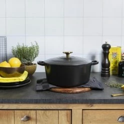 BK Bourgogne Braadpan - Ø24 Cm - Pitch Black -Maxwell & Williams winkel 550x403 2