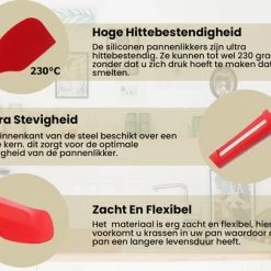 Rilimo Pannenlikker Voor Te Bakken - Hittebestendig Siliconen Spatel - Bakspullen Vaatwasserbestendig - Rood 15 Rilimo Pannenlikker Voor Te Bakken - Hittebestendig Siliconen Spatel - Bakspullen Vaatwasserbestendig - Rood -Maxwell & Williams winkel 550x405 1