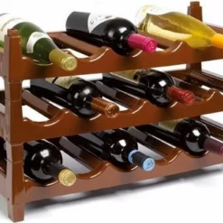 Forte Plastics Wijnflessen Rek/wijnrek Stapelbaar Voor 6 Flessen - Wijnflesrekken/wijnflessenrekken/wijnrekken -Maxwell & Williams winkel 550x409