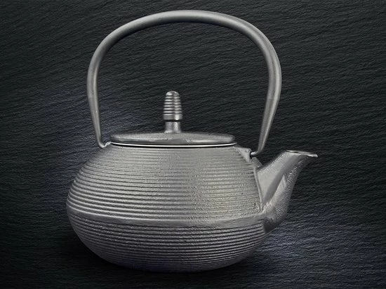 Sakura Tea Imperial Kitchen Theepot Gietijzer 0.8L Streep 5 Sakura Tea Imperial Kitchen Theepot Gietijzer 0.8L Streep - Afbeelding 3