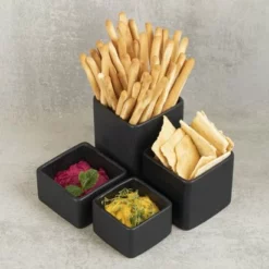 Gusta® Gusta - Tapasschaaltjes - Sausschaaltje - Serveren - Zwart - Set 4 Stuks -Maxwell & Williams winkel 550x412 49