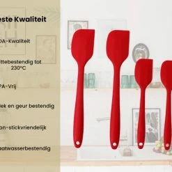 Rilimo Pannenlikker Voor Te Bakken - Hittebestendig Siliconen Spatel - Bakspullen Vaatwasserbestendig - Rood 11 Rilimo Pannenlikker Voor Te Bakken - Hittebestendig Siliconen Spatel - Bakspullen Vaatwasserbestendig - Rood -Maxwell & Williams winkel 550x412 68