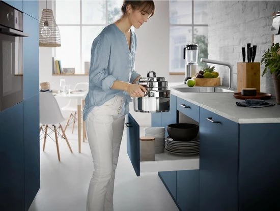 WMF Compact Cuisine Pannenset 4-delig - Kookpannen, Stoominzet, Mengkom 6 WMF Compact Cuisine Pannenset 4-delig - Kookpannen, Stoominzet, Mengkom - Afbeelding 4