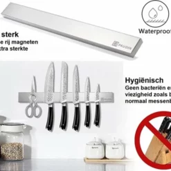 Paudin Premium Hygiënische Magneetstrip - Extra Lange 45 Centimeter Magnetische Messenhouder - Messenblok - Messenstrip- Black Friday - Sint En Kerst -Maxwell & Williams winkel 550x418 4