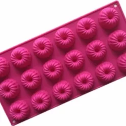 ProductGoods - Mini Tulband Vorm - Siliconen - 18 Stuks- Chocoladevorm - Cakevorm - Bakvorm ||