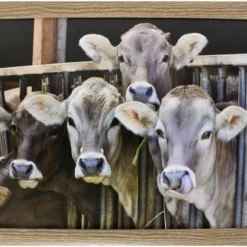 Mars & More Schootkussen/laptray Kalfjes/koeien Print 33 X 43 Cm - Kalveren Koe Dieren Artikelen - Schoottafel - Dienblad Voor Op Schoot