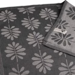 Aaaaa Luxe Theedoeken - 6 Stuks - Patroon Blad - Antraciet - 60x65cm -Maxwell & Williams winkel 550x421 1