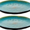 Palmer Bord Lotus 27.5 Cm Zwart Turquoise Stoneware 2 Stuk(s) 1 Palmer Bord Lotus 27.5 Cm Zwart Turquoise Stoneware 2 Stuk(s) -Maxwell & Williams winkel 550x433